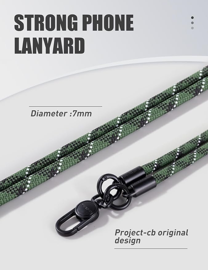 project-cb Phone Lanyard×1, Phone Tether Tab×2, Crossbody Cell Phone Lanyard - Image 2