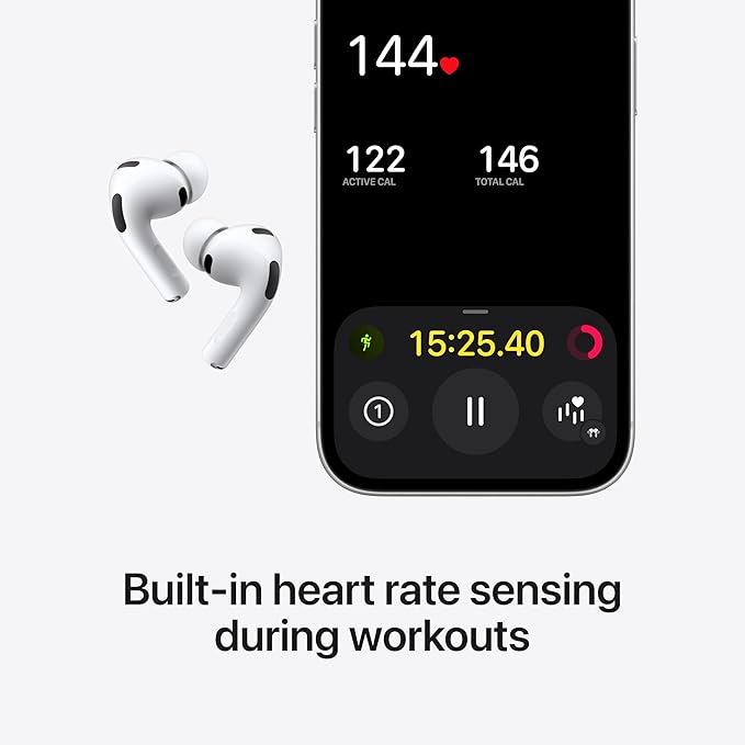 Apple AirPods Pro 3 Wireless Earbuds, Active Noise Cancellation, Live - Image 3