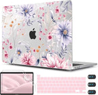 CISSOOK Flower Case for MacBook Pro 13 Inch M2 A2338 M1 A2251 A2289 Model by CISSOOK