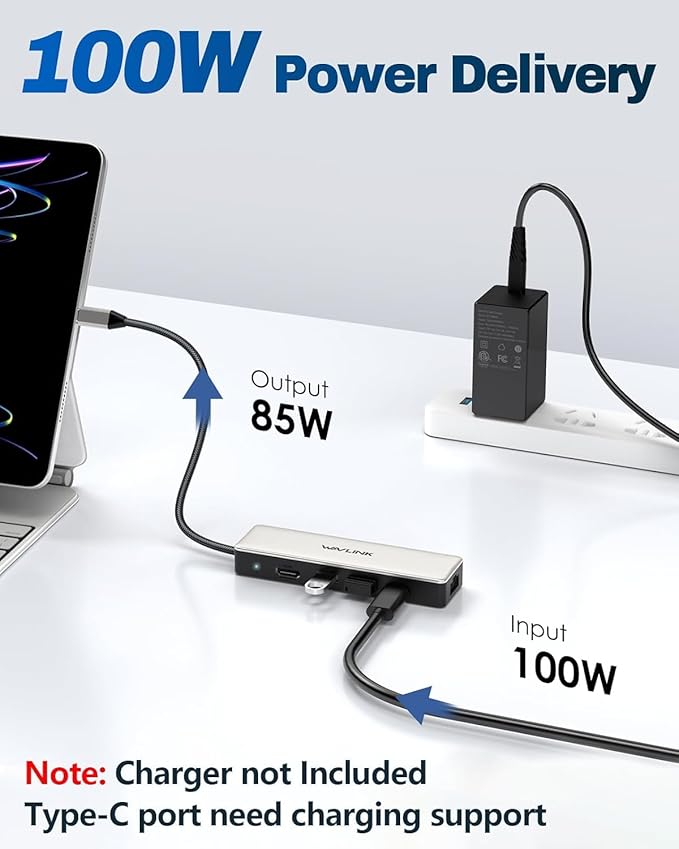 USB C Hub 2.5G Ethernet, WAVLINK 10Gbps USB C 3.2 Hub - Image 6