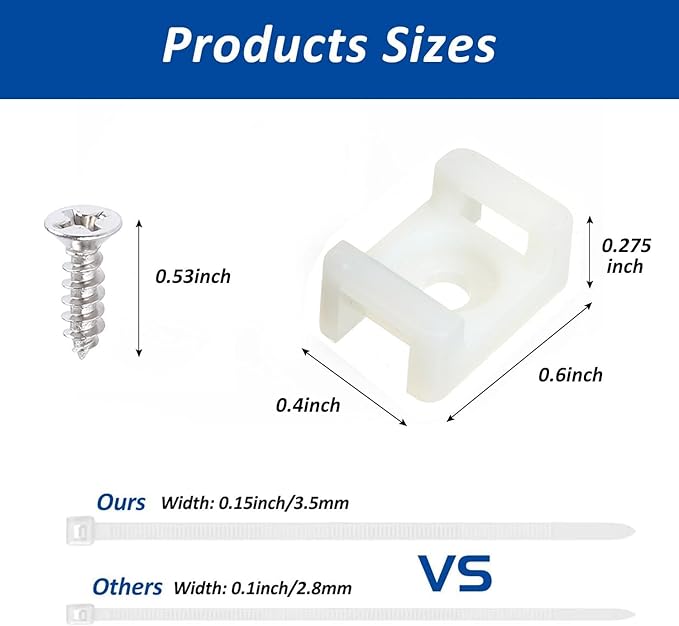 Cable Zip Tie Mounts Kit - Image 2