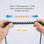 CableCreation Micro USB to Micro USB Coiled Cable 0.56ft to 4ft, Coiled Micro - Image 2