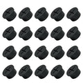 20Pcs Desk Grommet, 3/4" Black Silicone Cord Hole Cover, Flexible Rubber Wire by EASYEAH