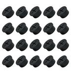 20Pcs Desk Grommet, 3/4" Black Silicone Cord Hole Cover, Flexible Rubber Wire by EASYEAH