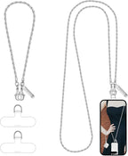 Metal Phone Chain, Crossbody Detachable Phone Lanyard by Derraffina