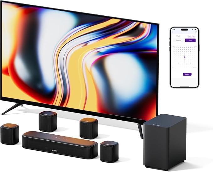 ULTIMEA 7.1ch Sound Bar with Subwoofer, Virtual Surround Sound System by ULTIMEA