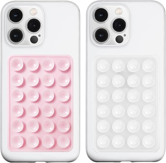2 Pack Silicone Suction Phone Case Mount, Silicon Adhesive Phone Grip by LvShuLiangPin