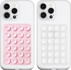 2 Pack Silicone Suction Phone Case Mount, Silicon Adhesive Phone Grip by LvShuLiangPin