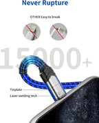 JSAUX for iPhone Charger Cable, MFi Certified Lightning Cable Fast Charging - Image 3
