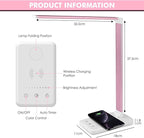 LED Desk Lamp with Wireless Charger, USB Charging Port, Desk Lighting with 10 - Image 5