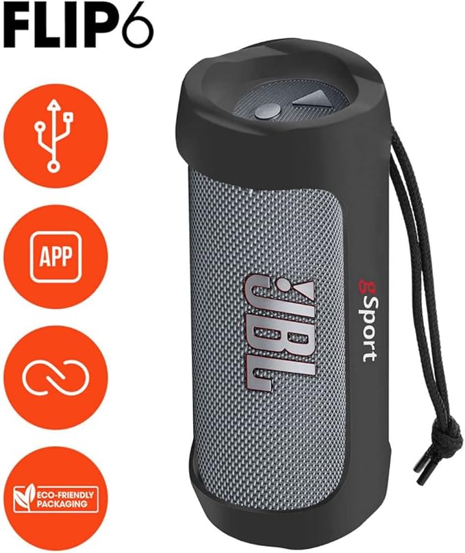 JBL FLIP 6 Waterproof Portable Speaker Bundle - Image 2