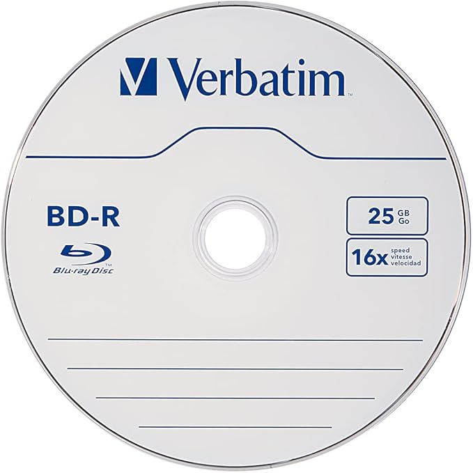 Verbatim BD-R 25GB 16X Blu-ray Recordable Media Disc - Image 2