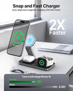 Foldable 3 in 1 Wireless Charging Station - Image 2