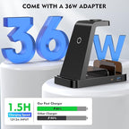 Wireless Charger for iPhone - 5 in 1 Charging Station for Multiple Devices - Image 4