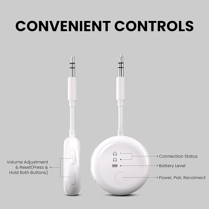 Avantree SoundJet R1 – Airplane Bluetooth Adapter - Image 4
