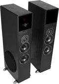 Rockville TM80B Powered Home Theater Tower Speaker System, USB/SD Playback by Rockville