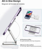 Foldable Magnetic Wireless Charger, KU XIU X40 Aluminum Alloy 3-in-1 Charging - Image 8