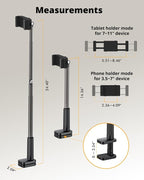 Phone Holder for Bed, 360° Rotation Cell Phone Stand, Flexible Long Arm - Image 4