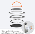 Grat 3 Upgraded Magnetic Phone Grip Stand, 360° Rotatable Silicone Strap Phone - Image 5