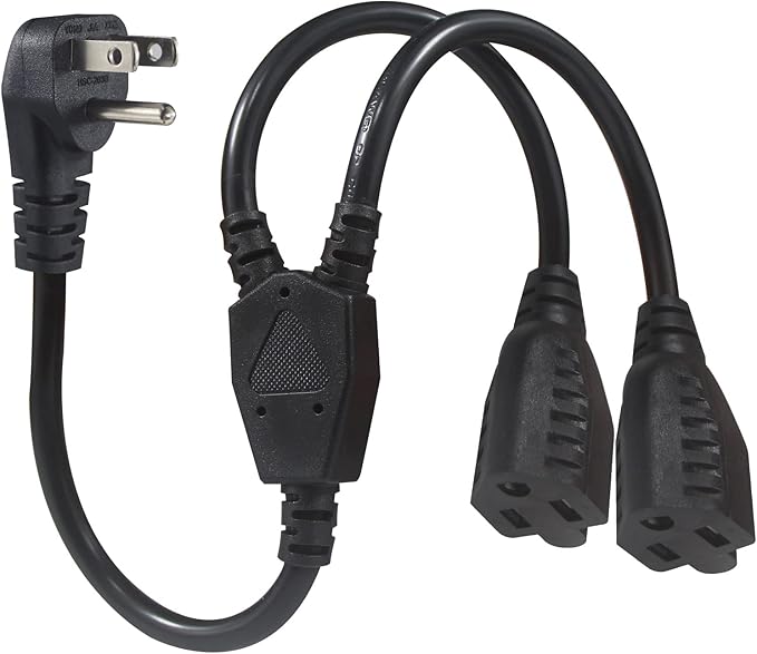 Power Cord Extension Y Splitter by KUNCAN