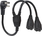 Power Cord Extension Y Splitter by KUNCAN