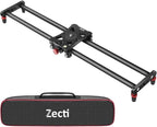 Zecti Camera Slider 24"/60 cm Adjustable Carbon Fiber Camera Dolly Track Slider by Zecti