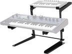Rockville Rock2d2 Adjustable Dual Shelf DJ Controller Midi Keyboard Laptop Stand - Image 7