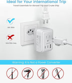 2 Pack Brazil Power Adapter, VINTAR Foldable Type N Plug Adapter - Image 6