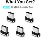 Magnetic Connector Tips Head for USB-C Android Devices, only Compatible 3A - Image 7
