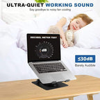 Laptop Cooling Pad with 2 Detachable Fans, Adjustable Height & Angle Stand - Image 6
