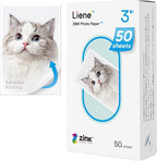 Liene Zink Photo Paper 2x3" 50 Sheets, Premium Photo Printer Paper w/Adhesive by Liene