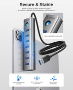 ORICO Aluminum 7-Port USB Hub - Image 6