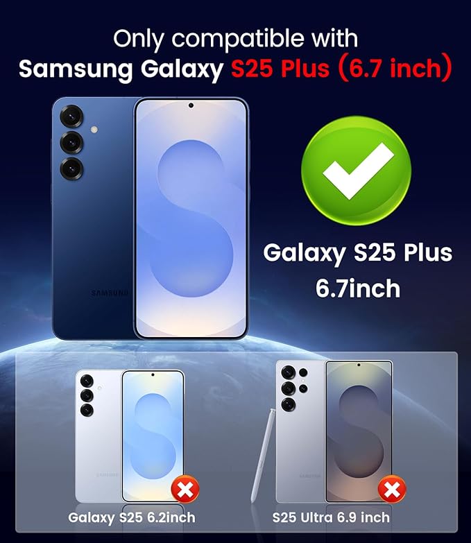 Magnetic for Samsung Galaxy S25 Plus Case Slim Soft Silicone Bumper Shockproof - Image 2