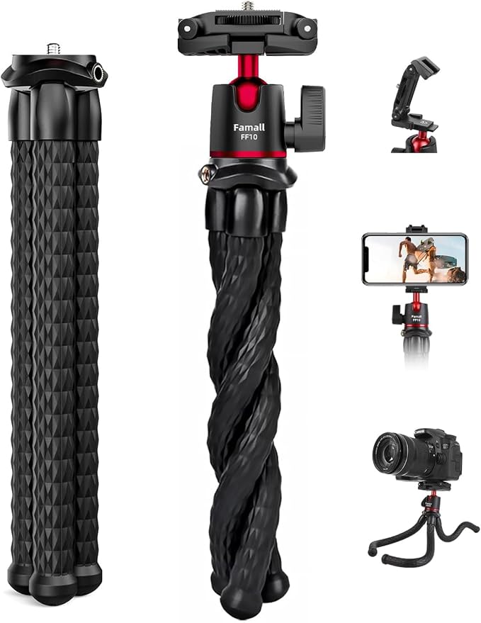 Camera Tripod, Famall Flexible Tripod Stand by Famall