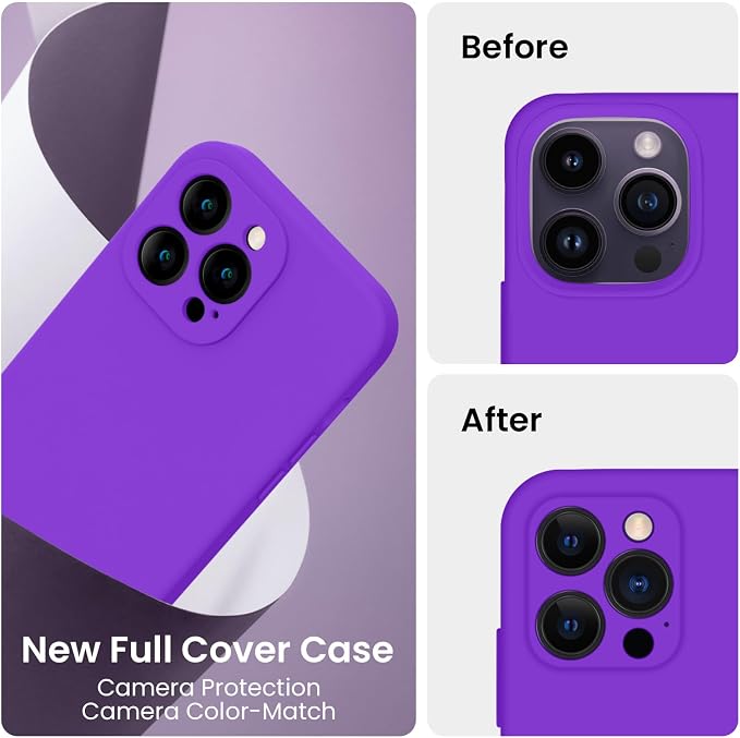 FireNova for iPhone 14 Pro Case, Silicone Upgraded Phone Case with, Soft - Image 3