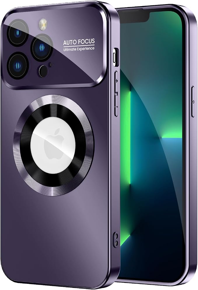 Magnetic for iPhone 13 Pro Case, Built-in Camera Lens Protector, Compatible by MAKAVO