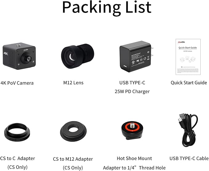 4K POV Camera Webcam PoE, Simultaneously HDMI & SDI Output, RTSP/RTMP/SRT - Image 7