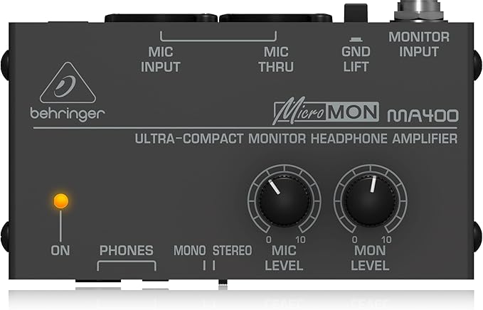 Behringer MICROMON MA400 Ultra-Compact Monitor Headphone Amplifier by Behringer