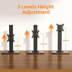 Suptek Single LCD Computer Monitor Free-Standing Desk Stand Mount Riser - Image 3