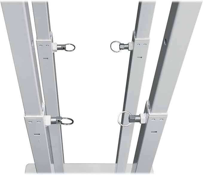 Rockville RTP33-TV Pro White Totem Stand 220 lbs DJ Speaker/Lighting/TV Mount - Image 3