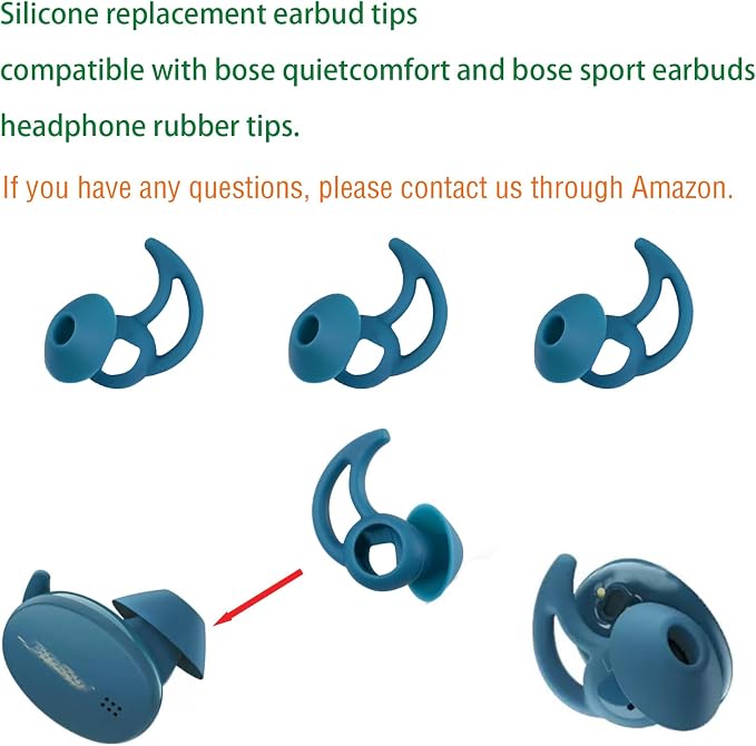 Medium Earbud Tips Silicone Replacement Ear Tips Compatible - Image 4