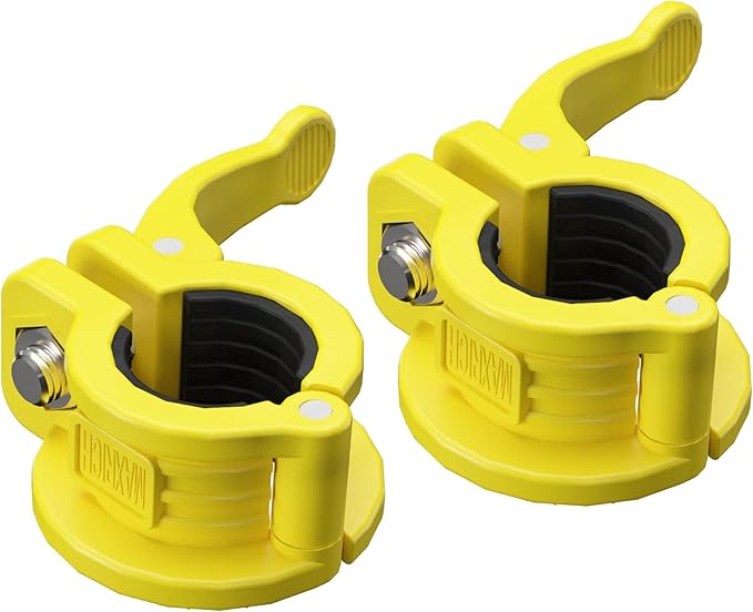 MAXRICH T Barbell Clamp 1 inch Multiple Sizes & Adjustable Weight Clips by MAXRICH