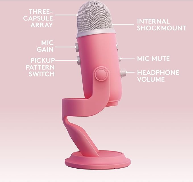 Logitech for Creators Blue Microphones Yeti USB Microphone Aurora Collection - Image 7