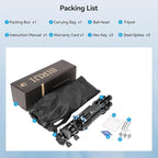 SIRUI AM-223L Carbon Fiber Mini Tabletop Tripod Kit, Compact Lightweight - Image 8