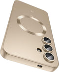 Magnetic for Samsung Galaxy S24 Case Slim Soft Silicone Bumper Shockproof by LEKEVO