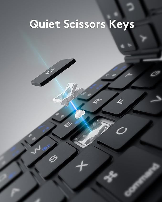 Samsers Bluetooth Foldable Keyboard, Wireless Portable Folding Keyboards - Image 8
