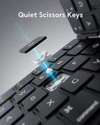 Samsers Bluetooth Foldable Keyboard, Wireless Portable Folding Keyboards - Image 8