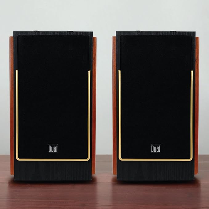 Dual Electronics LUHSL20B Cherrywood and Black 2-Way Bookshelf Speakers - Image 8