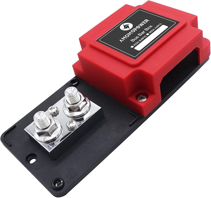 600A 48V Bus Bar Box 4 Stud M10 High Current Tin Plated Copper Distribution - Image 3