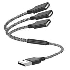 USB Y Splitter 1 in 3 Out, USB Male to 3 Female Cable by Unknown